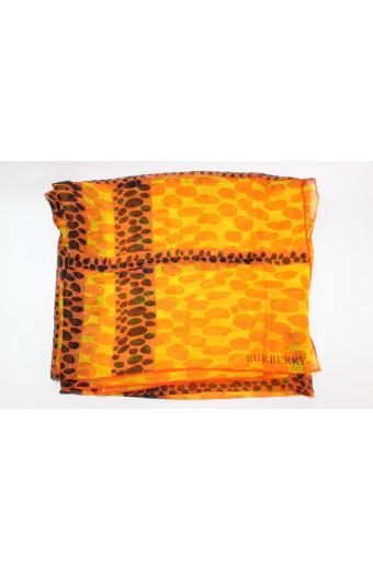 Silk scarf Burberry (size 140 * 140 cm)