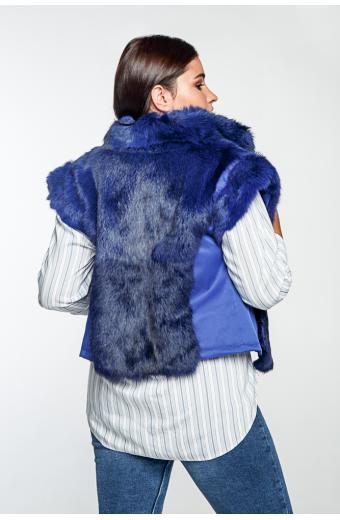 Жилет из меха кролика. Арт. 135001