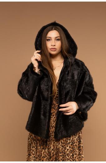 Куртка из меха нутрии. Арт. 214007. Размер 54 (2XL).