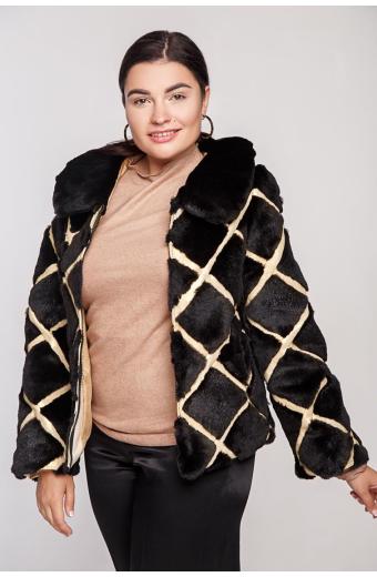 Куртка из стриженного кролика. Арт. 215007. Размер 48 (L).