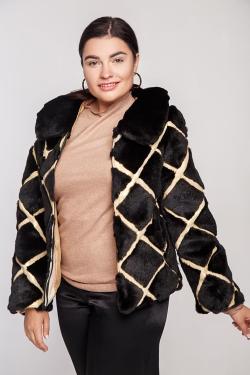 Куртка из стриженного кролика. Арт. 215007. Размер 48 (L).
