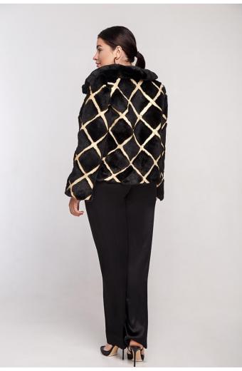 Куртка из стриженного кролика. Арт. 215007. Размер 48 (L).