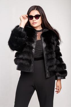 Jacket Fox fur. Art. 219001. Size L.