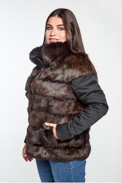 Куртка из меха кролика. Арт. 225001.  Размер 44, 46.