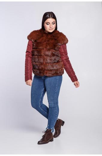 Куртка из меха кролика. Арт. 235001.  Размер 46, 48
