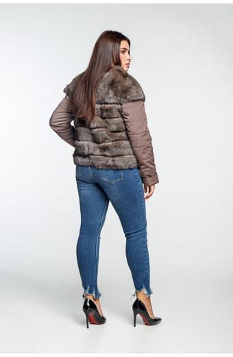 Куртка из меха кролика. Арт. 235003.  Размер 52.