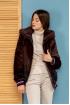 Jacket-bomber from fur of a Groundhog. Art. 236008. Size S.