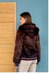 Jacket-bomber from fur of a Groundhog. Art. 236008. Size S.