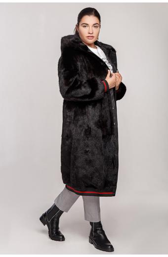 Пальто-бомбер из сурка. Арт. 326003. Размер 52 (XL).