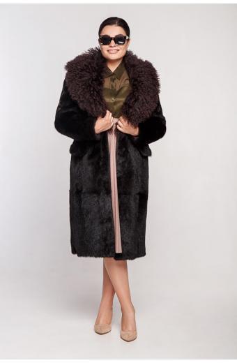 Шуба из сурка. Арт. 326008. Размер 48 (L), 54 (2XL).