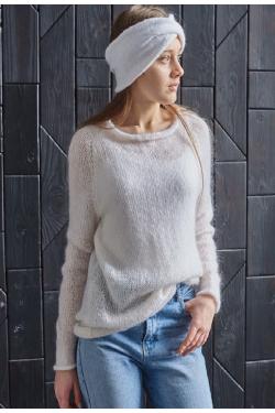 Hand knitted jumper.