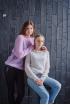 Hand knitted jumper.