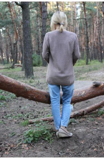Кардиган ручной вязки